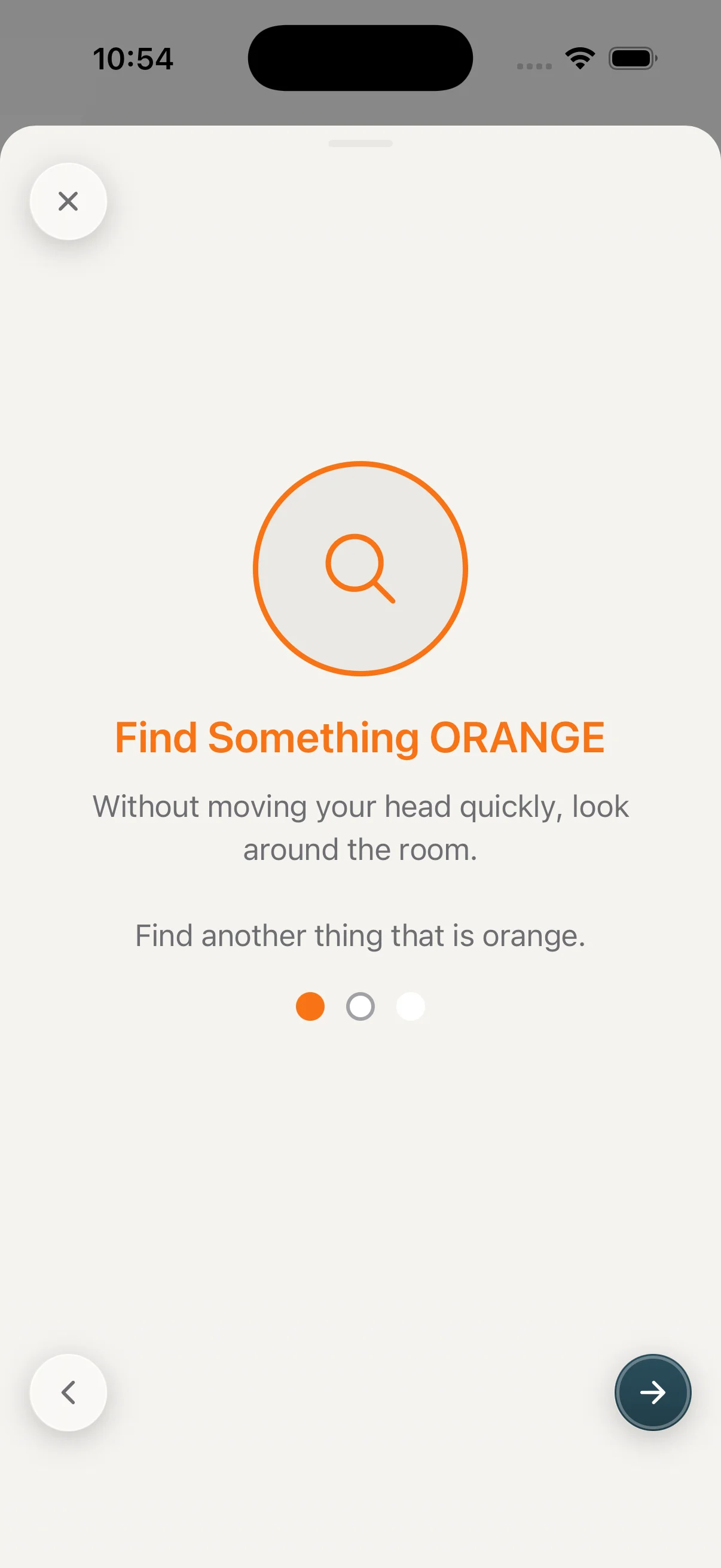 Somatic grounding for when emotions flood.: Sensory orienting